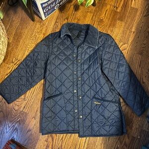 Navy Barbour Quilted Jacket - Kids XL